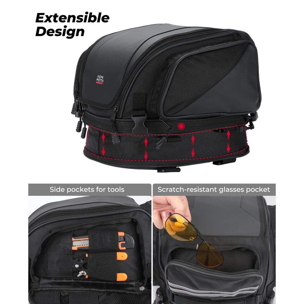 Borsa Moto A Barilotto In Pelle - Incisione Croce Celtica E Teschio - 25x12cm Per Harley Davidson, Honda, Ecc. - Foto 10