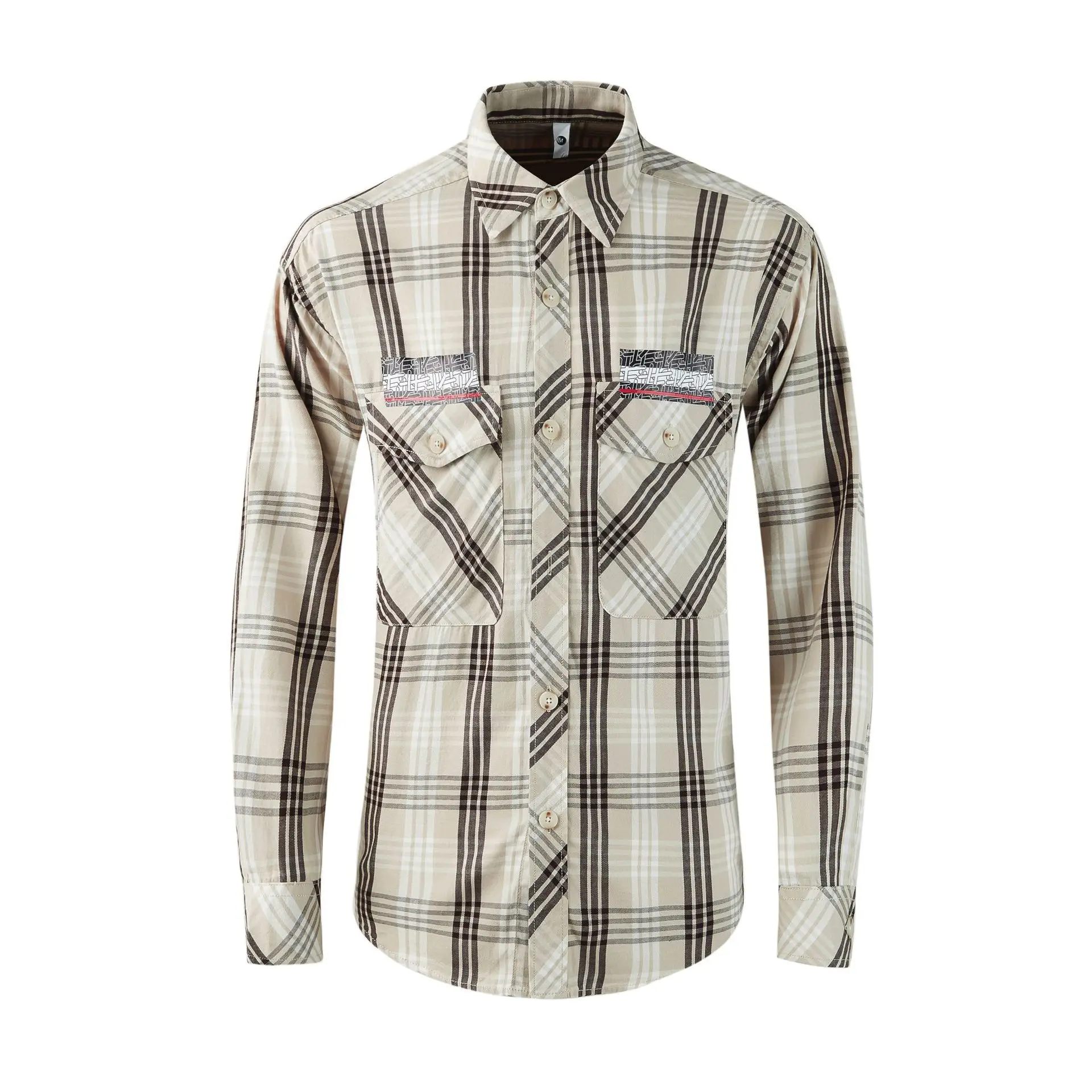 

High Quality Luxury Jewelry Hot Sale Plus Size Men'S Casual Striped Shirt Long Sleeve Elastic Stripe Men Dress Shirts