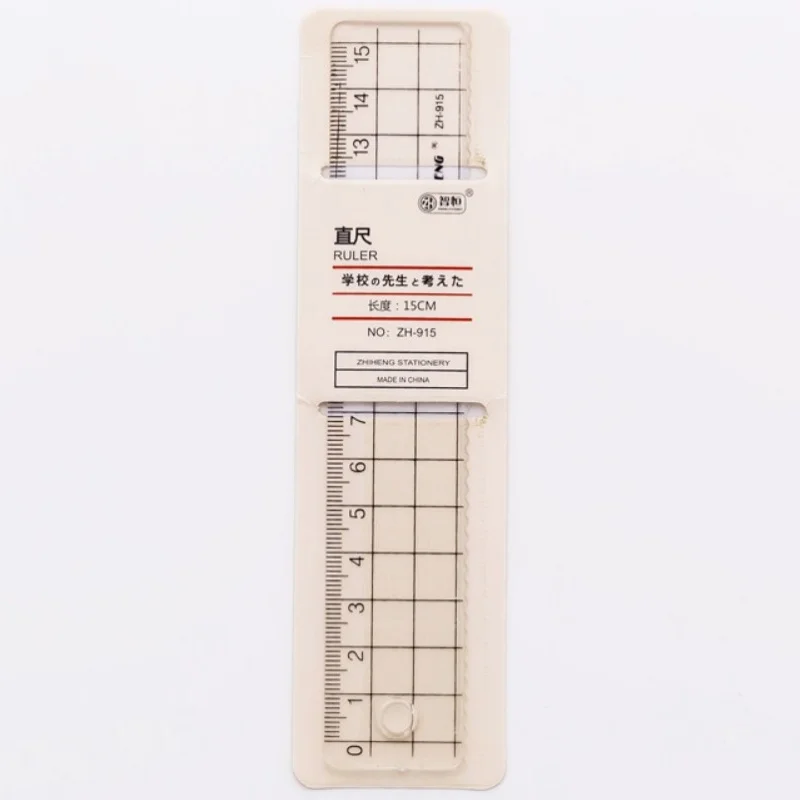 15cm Thick Plastic Ruler Wave Transparent Ruler Measuring Ruler Drawing Stationery Ruler Digital Scale Ruler
