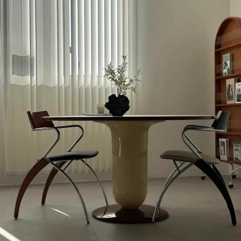 Set di 2 sedie da pranzo alla moda, comode sedie da pranzo da giardino premium per esterni, braccioli, eleganti mobili da soggiorno dal design Fauteuil - immagine 6