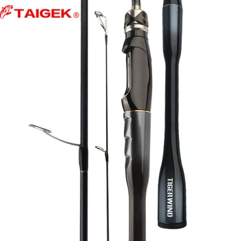 TAIGEK 배스 낚싯대, 탄소 섬유 스피닝 낚싯대 미끼, 빠른 갈라타마 루어 낚싯대