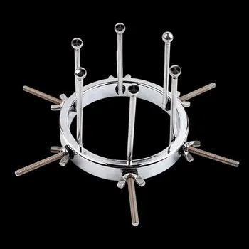 Dilatatore anale regolabile enorme in acciaio inossidabile Speculum vaginale in metallo Fisting Dilatatore vaginale Dildo per addestramento anale Giocattoli adulti del sesso