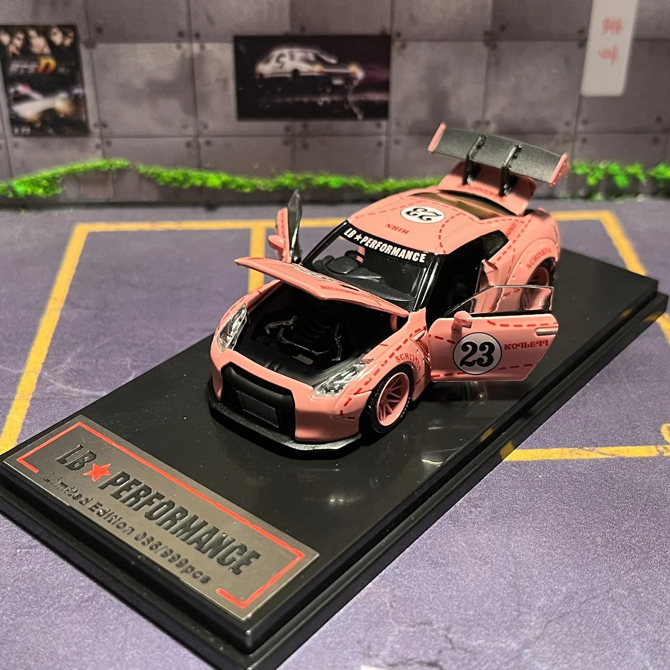 MC 1/64 GTR R35 Full Open Diecast Car Model - AliExpress