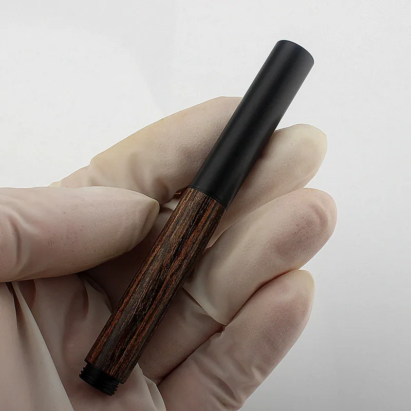 Sandalwood Mini Pocket Wood Fountain Pen Exquisite Smooth Writing Business Signature Pen High-end Black Nib 6