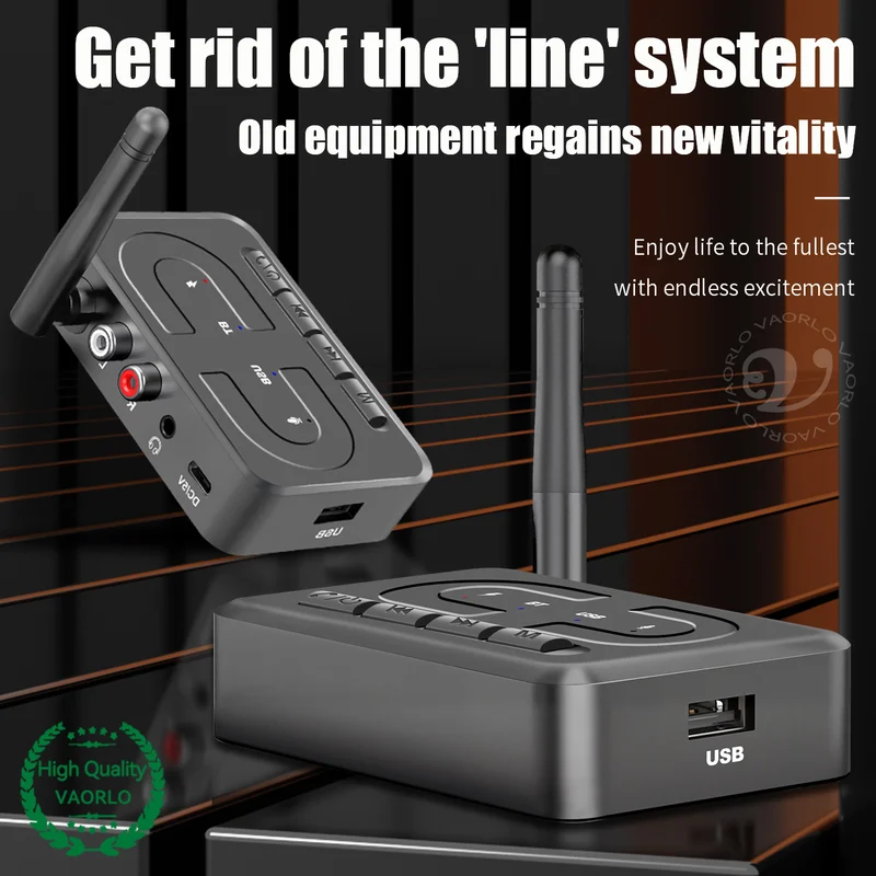 Bluetooth 6.0 Audio Receiver USB U-Disk Music Wireless