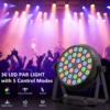1/2/4PCS 36LED PAR Lights RGB Stage Effect Lighting DMX512 LED Projection Light for DJ Disco KTV Party Wedding Holiday Bar Club 2