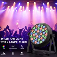 1/2/4PCS 36LED PAR Lights RGB Stage Effect Lighting DMX512 LED Projection Light for DJ Disco KTV Party Wedding Holiday Bar Club 2