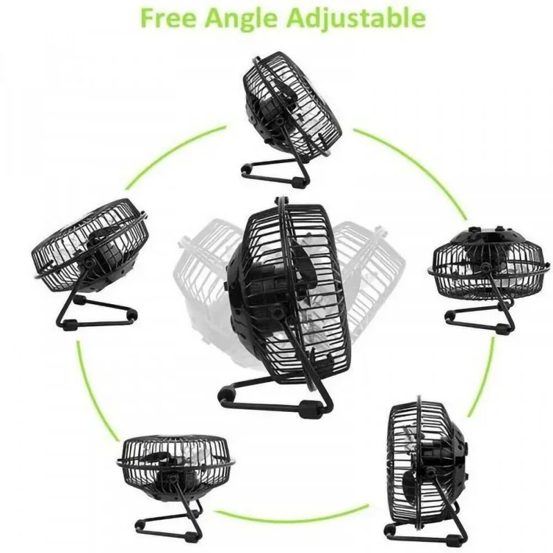 180Degree Rotatable Fan Mini USB DC 5V Cooler Desk Fan Summer Fashion Portable Desktop Cooling Fans for Notebook Laptop Computer