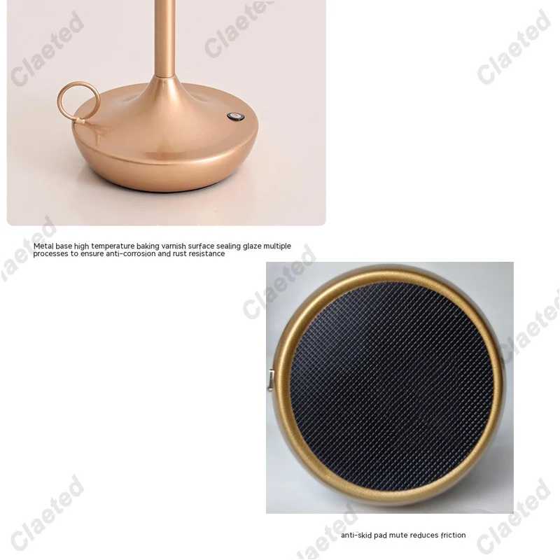 Touch LED Candlelight Camper Table Lamp Rechargeable Camper Waterproof Warm Light Candle Lamp Dinner Atmosphere Table Lamp 4