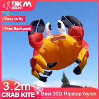 9KM 3.2m Crab Kite Line Laundry Kite Pendant Soft Inflatable Show Kite for Kite Festival 30D Ripstop Nylon with Bag 1