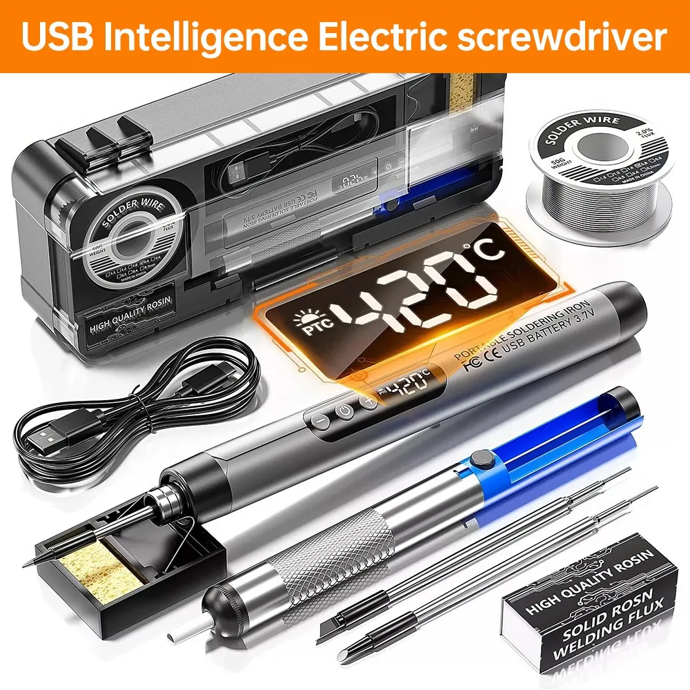 Rechargeable USB Digital Display Soldering Iron Portable Soldering Iron Wire