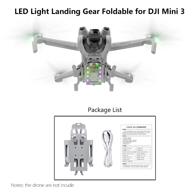 Landegestell Für DJI Mini 3 – Faltbare Spinnen-Design Füße, Schutz Vor Schmutz & Kratzern