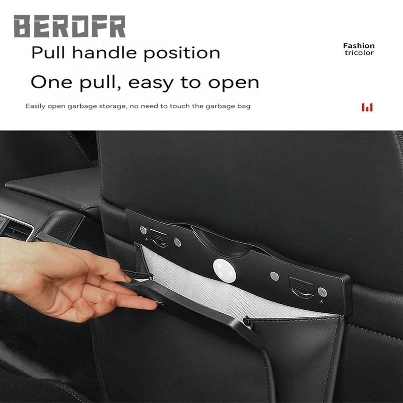 Special garbage bag for car rear seats leather storage bag For Hong Qi H5 H9 HS5 E-QM5 L5 L9