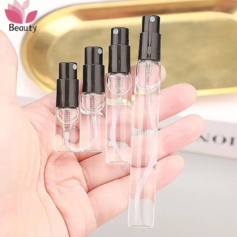 

1Pcs 2ml 3ml 5ml 10ml Mini Portable Perfume Bottle Spray Refillable Cosmetic Sample Glass Bottling Empty Container