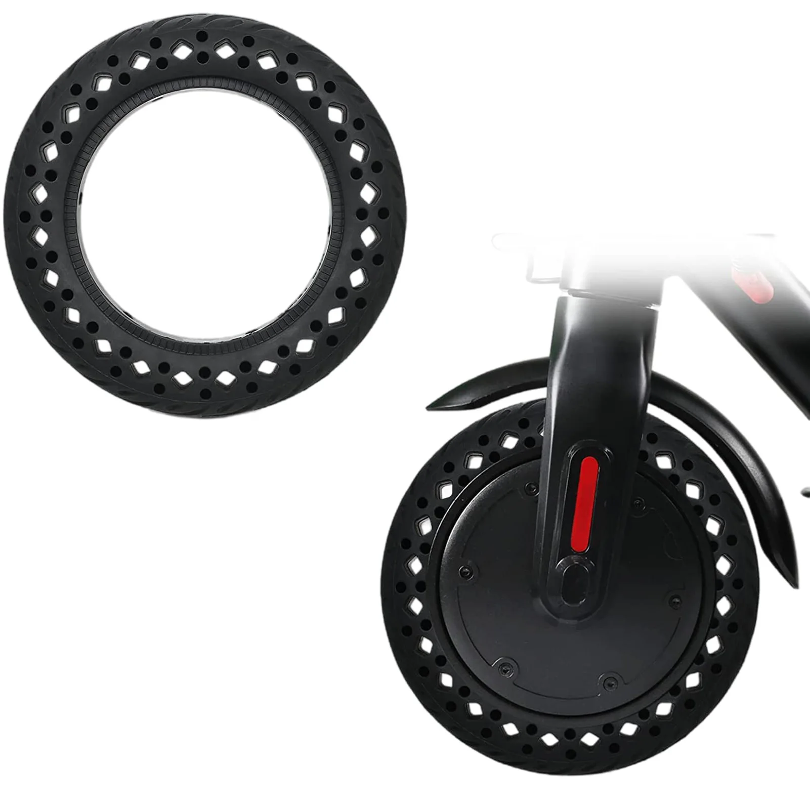 Solid Tire For Xiaomi M365 Electric Scooter 8.5'' Rubber Honeycomb Tyre Anti-riot Comfortable Scooter Wheel's Replacement