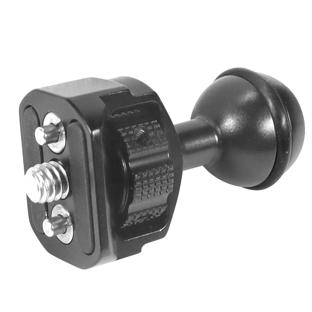 Magic Arm 360 Rotation Double Ball Head with Arri Pin 1/4 3/8 Screw Adapter for