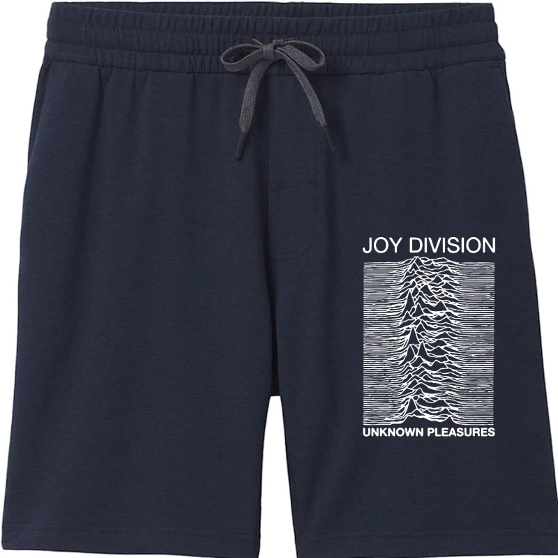 Cosmic String Cotton For Men Joy Division Unknown Pleasure Punk Cool Rock Hipster Shorts In Denim