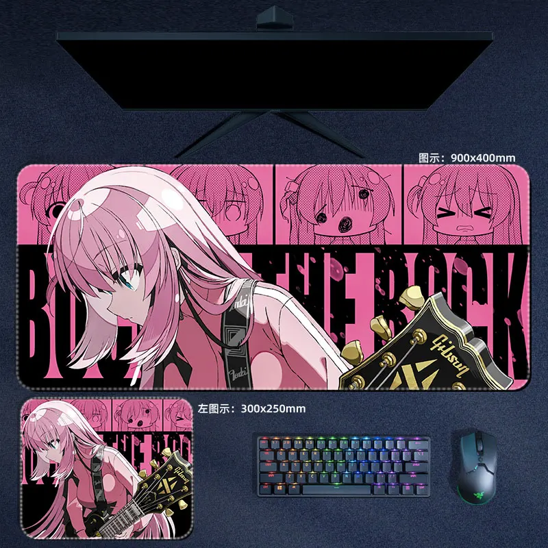 Anime Bocchi a Rocha Gotou Ryou Mouse Pad Nijika Kuyo Hitori Computador Laptop Gamer Jogos Acessórios Desk Mat - Imagem 4