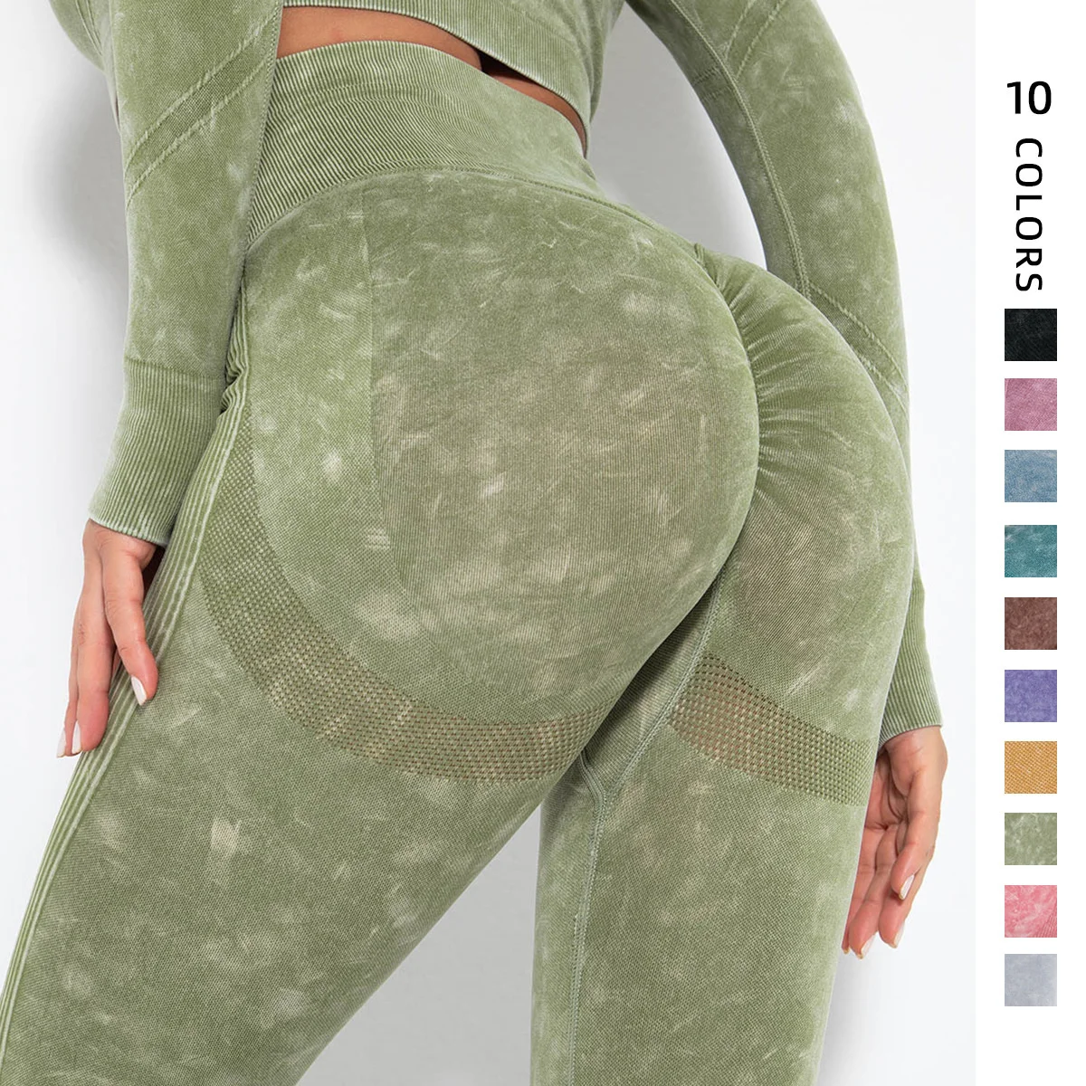 

Yoga Pants Women High Waist Push Up Leggings For Fitness Soft Workout Tights Solid Activewear Pants Gym Clothing New