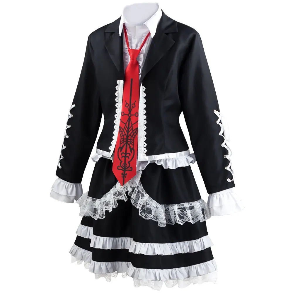 Costume Cosplay Dangaronpa Celestia Ludenberg, Set Completo Gotico Lolita per Donne, Halloween - immagine 2