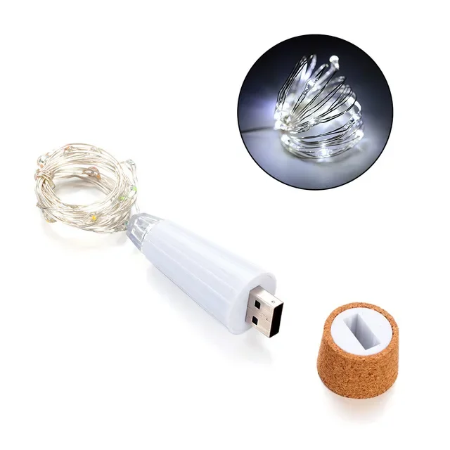 ตัวเลือกสินค้า ไฟ LED ตกแต่งห้องนอน งานแต่งงาน คริสต์มาส USB ชาร์จ