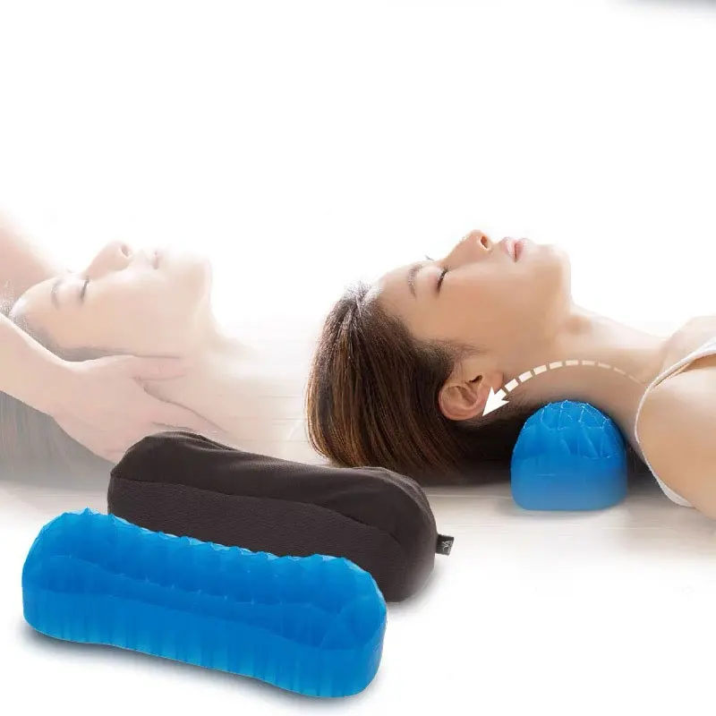 Neck Roll Pillow for Sleeping Round Neck Support Pillows with Mesh Removable Washable Cover Pillow for Pain Relief Neck Roll Pillow for Sleeping Round Neck Support Pillows with Mesh Removable Washable Cover Pillow for Pain Relief