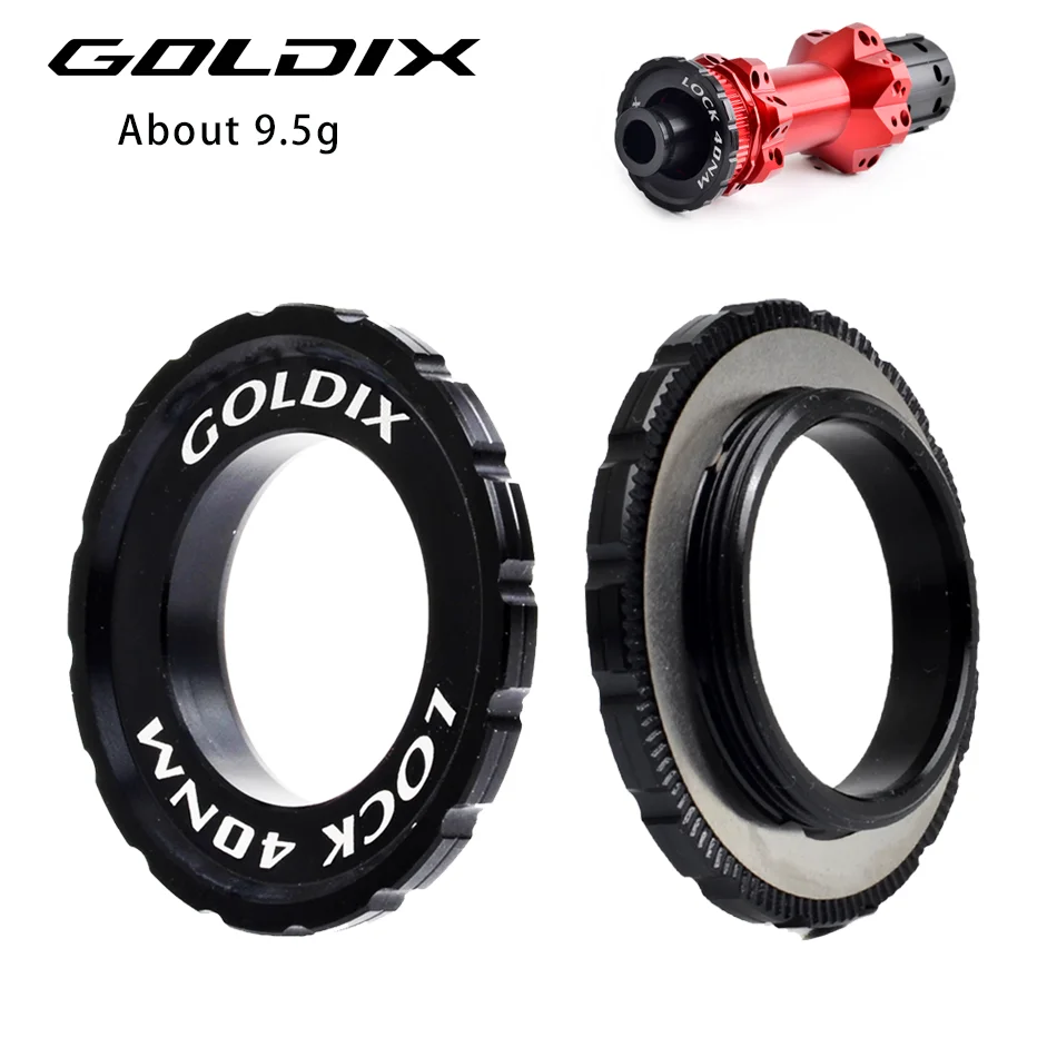 Goldix Central Lock Disco Brake Hub Lock Ring 9/12/15Mm Per Mountain Bike Road Bike Central Lock Hub