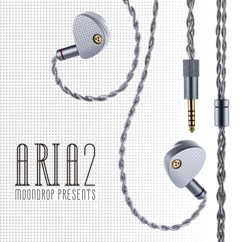  Moondrop ARIA 2 in-Ear Headphone with 0.78 2 Pin Cable :  Electronics