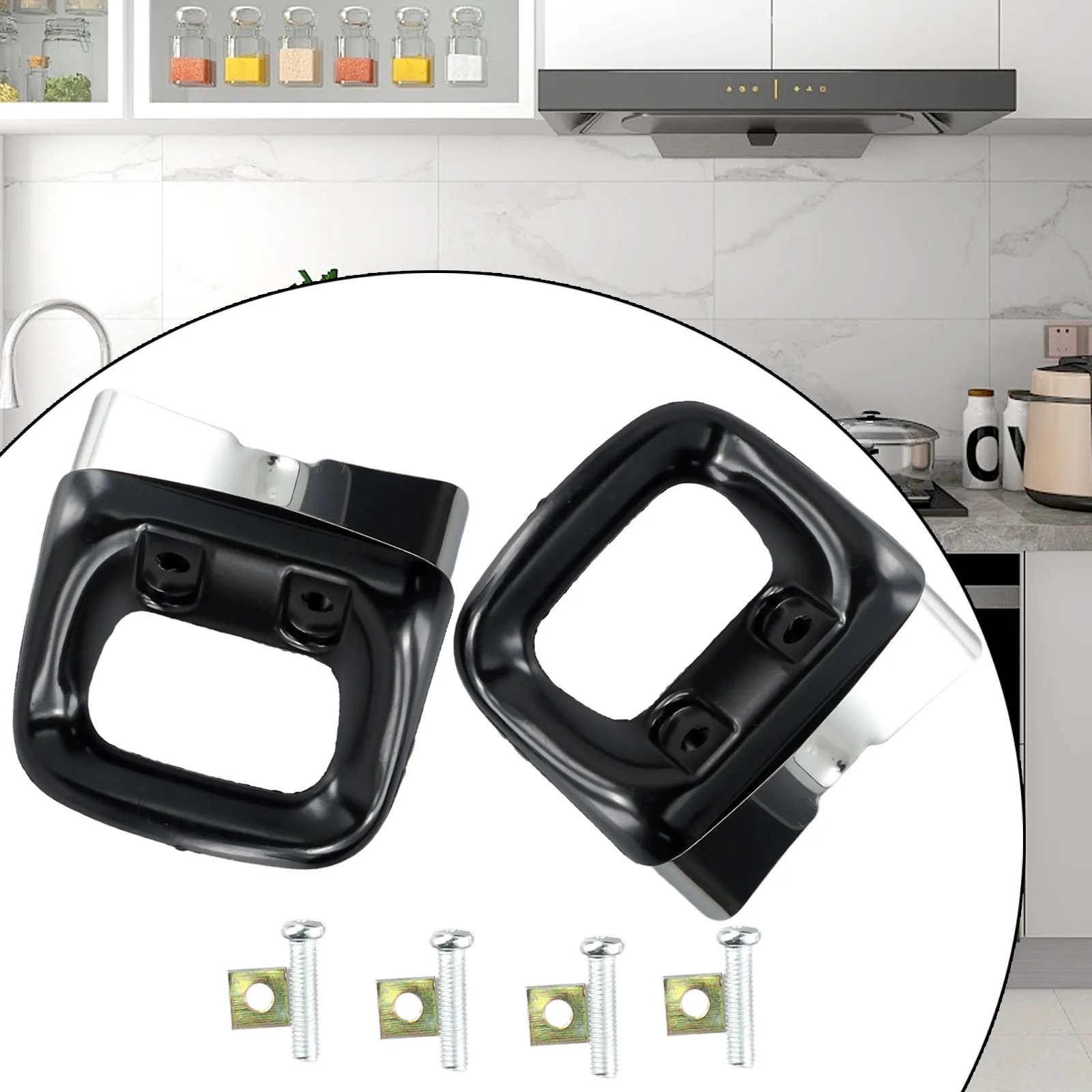 2PCS Seite Griffe Bakelit Topf Ohren Ersetzen Anti-verbrühungen Topf Griff Korrosion Widerstand Für Dampfer Cookwarekitchen Zubehör – Detail 7