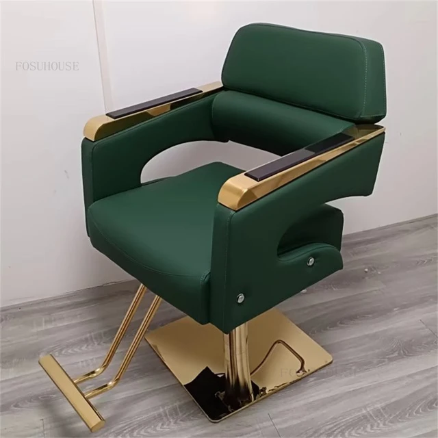 Cadeira de Barbeiro e Cabeleireiro Reclinável Hidráulico Base Luxo