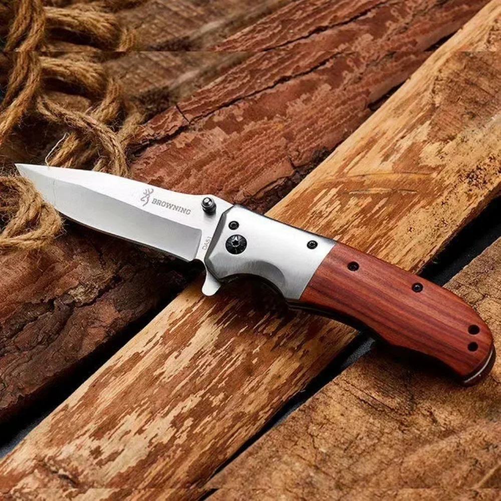 Colored Wood Folding Pocket Knife 2