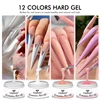 30ML Hard Gel For Nail Extension Milky White Builder Constructor Gel Self Leveling Reinforcement Nail Gels Camouflage Manicure 3