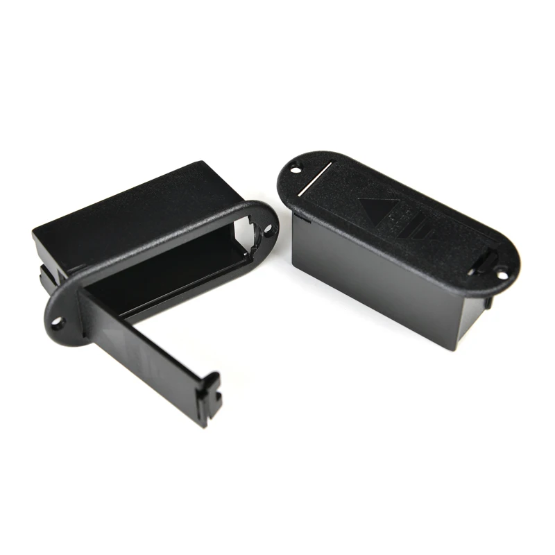 LANDTONE 전기 기타 베이스 페달 부품용 박스 커버, 블랙 ABS 플라스틱, 9V 배터리 거치대 케이스, 10 X