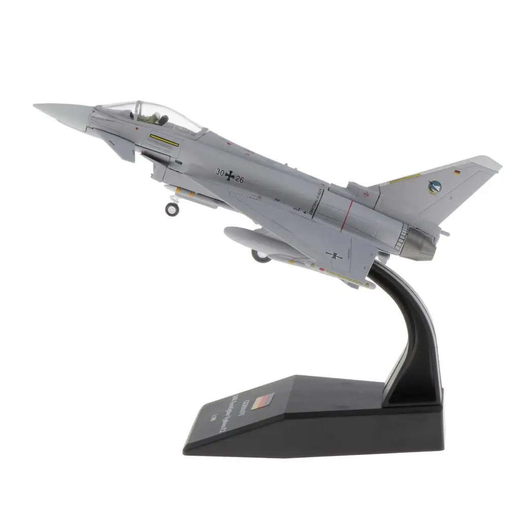 1/100 EF2000 Eurofighter Typhoon Fighter Plane Metal Fighter