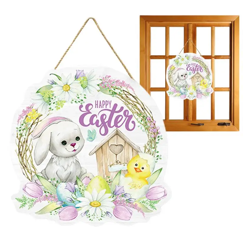 

Счастливая Пасха деревянный знак кролик дверь вешалка кролик дверь знак счастливая Пасха красочные яйца деревенские деревянные знаки знак Добро пожаловать входная дверь