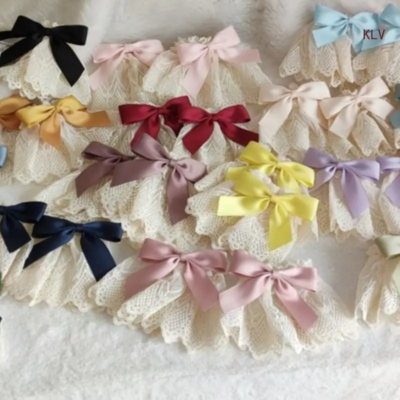 False Flared Sleeves Detachable Autumn Winter Sweater Decorative Sleeves Flared Wrist Beading Organ Wrist Cuffs