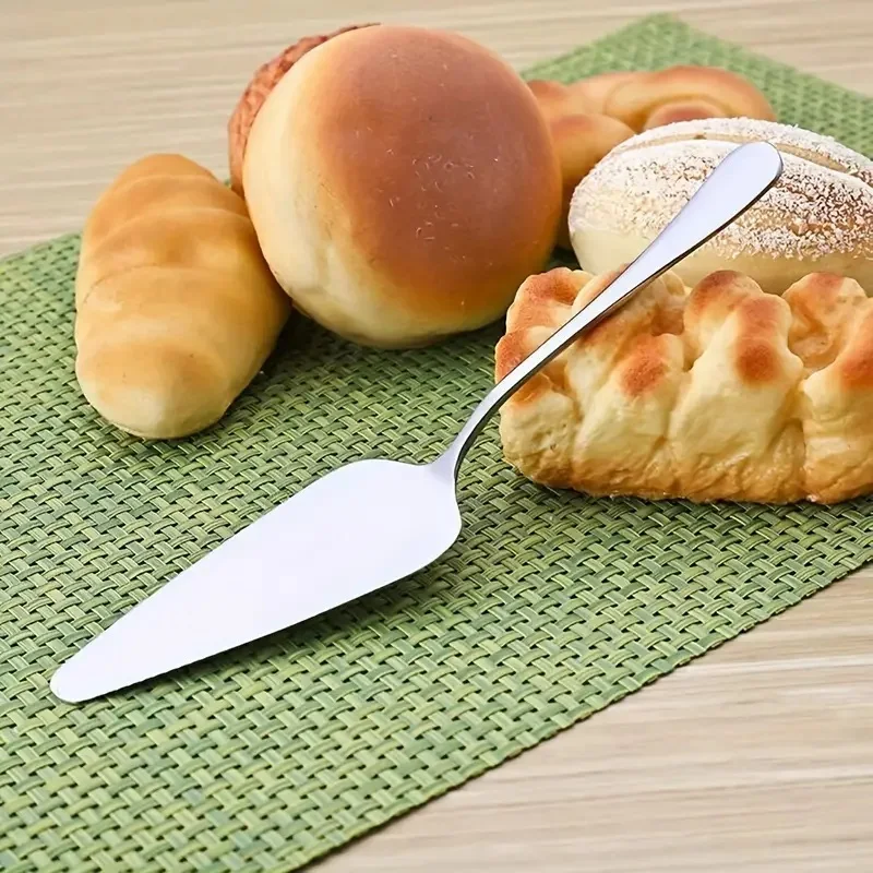 6 Pieces Stainless Steel Cake Shovel, Pie Shovel, Pizza Cutter, Durable, Suitable for Party, Cake Shop, Pizza Shop