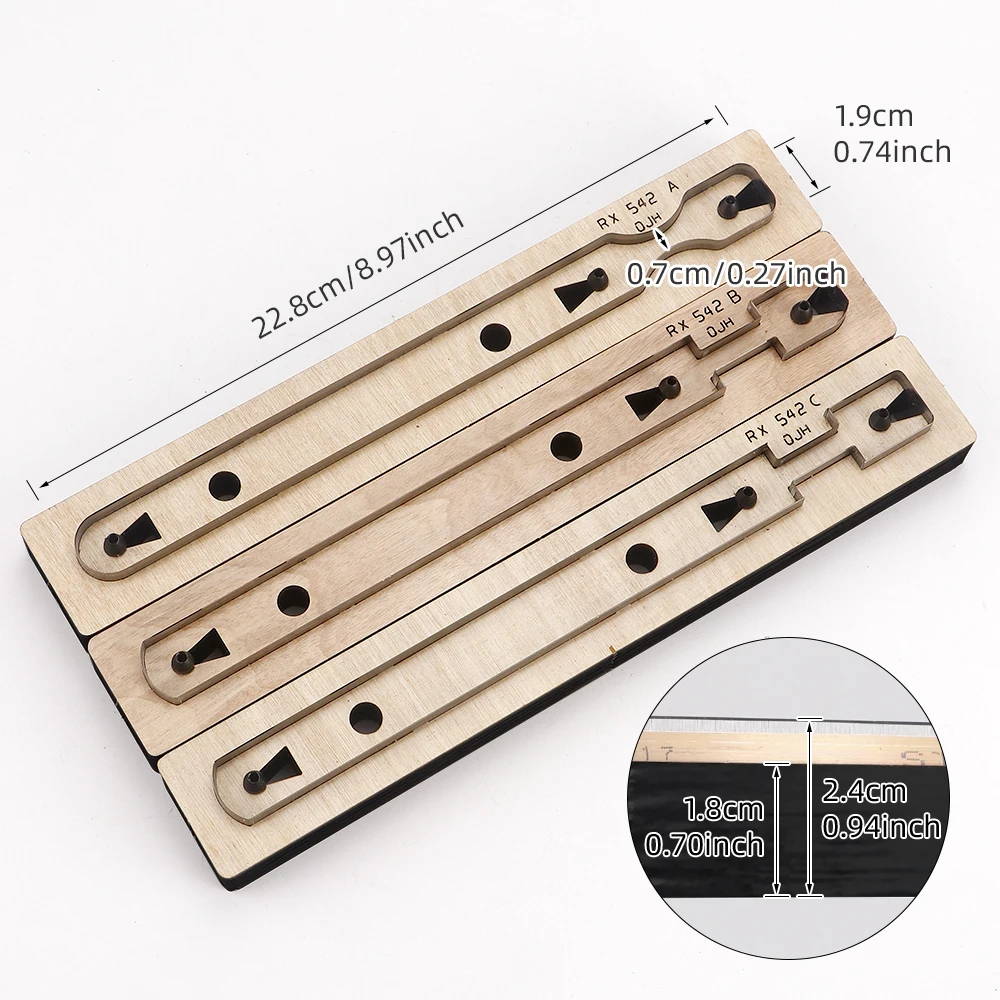 Key Chain Stencil Tools Creative Keychain Handcraft Pendant Belt Template DIY Leather Tool Wooden Cutting Mould Punching Die