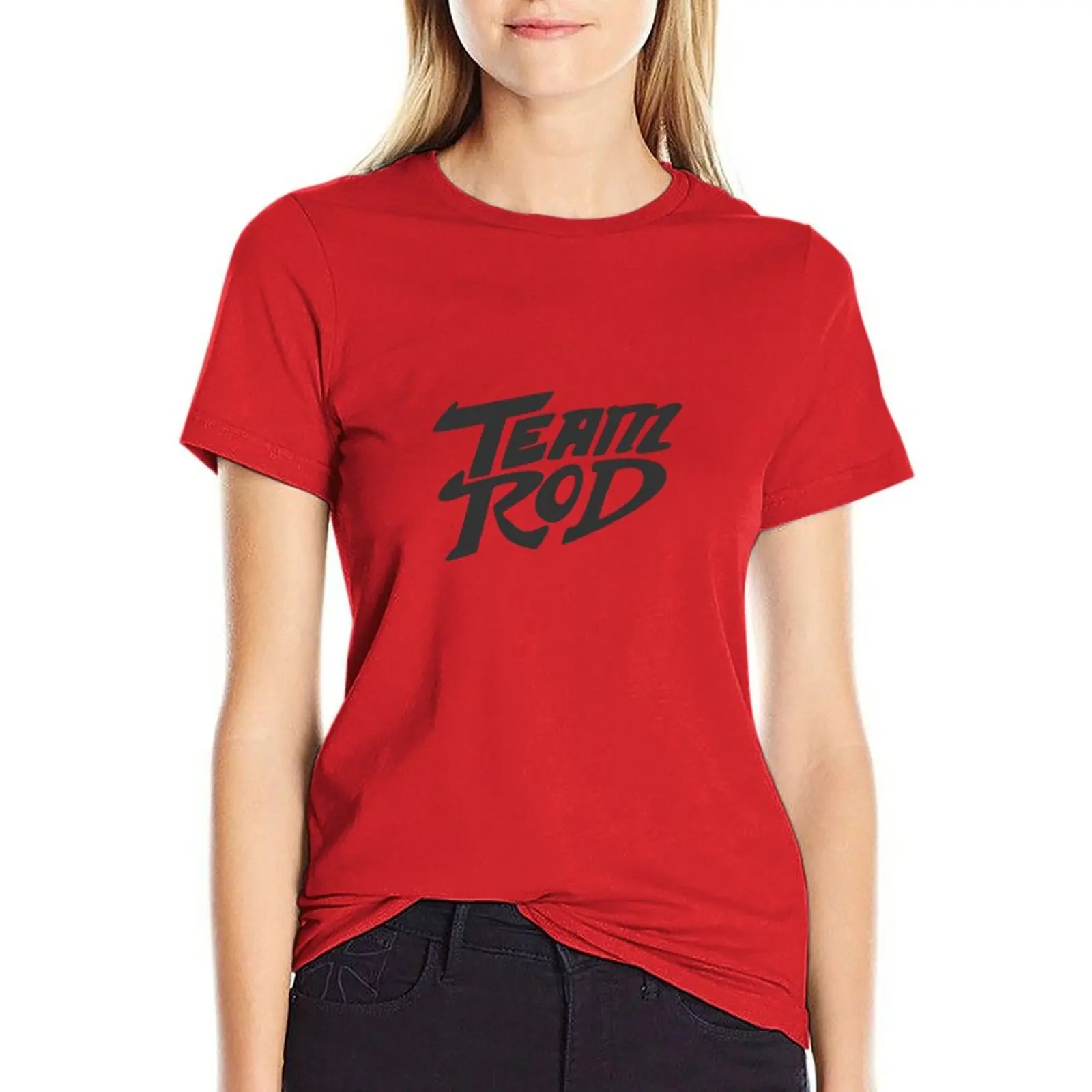 

Team Rod T-Shirt graphic t-shirts for Women spring clothes Women 2024 oversized workout shirts for Women t shirts for