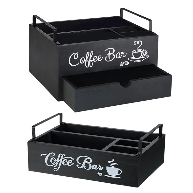 

Coffee Station Organizer Countertop Coffee Bar Accessories and Storage multi use Kitchen Accessories for Countertop Breakroom