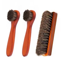 Chamois Leather Shoe Brush Horsehair Brush Boot Highlighting Polish For Car Seats Sofas 1