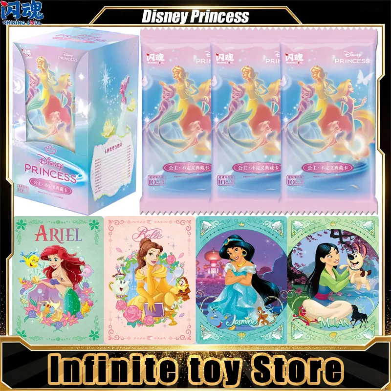 SHININGSOUL Disney Prinzessinnen-Karten, Band 1, Original Anime-Sammelkarten, Mystery Box Set, Spielzeug, Geburtstagsgeschenke für Jungen und Mädchen