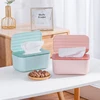 Home Kitchen Tissue Paper Dispenser Storage Organizer Tissue Box with Cover Square Wet Wipes Case Napkins Toilet Paper Container 5