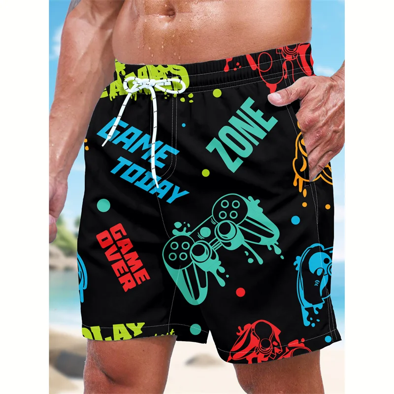Costume da bagno per ragazzi Costume da bagno estivo con coulisse per bambini Pantaloncini da bagno Quick Dry Little Boy Costume da bagno Beach Hawaii Vacation, Multicolore, 6 Anni