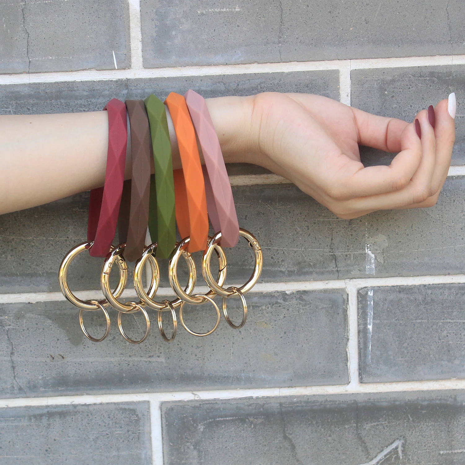 Silicone Bracelet Silicone Bracelet Key Chain Key Ring