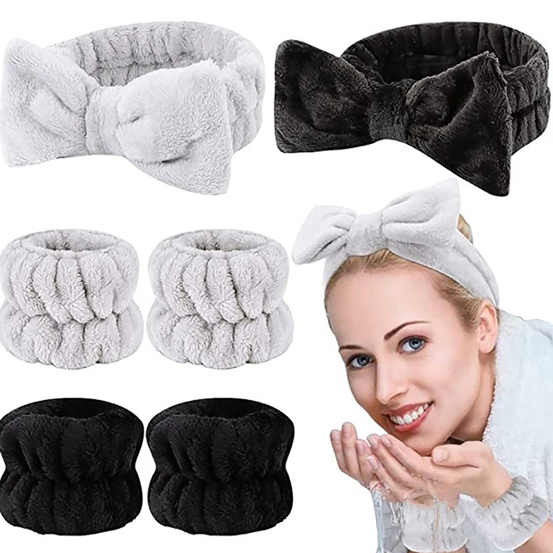 

1-3Pc Wrist Spa Washband Microfiber Make Up Towel Band Wristband Scrunchies for Washing Face Absorbent Wrist Sweatband Headbands