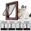 Cat Door Flap Extra Large 11x 9.8in 4 Way Locking Security Flap Door Weatherproof Pet Door Kit for Dog Cat Kitten Puppy Safety 5