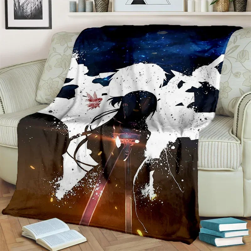 

Sword Art Online Novel Cartoon Blanket,Soft Throw Blanket for Home Bedroom Bed Sofa Picnic Travel Office Cover Blanket Kids