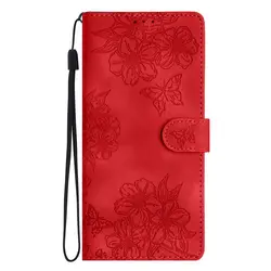 Elegante 3D Bloem Leren Wallet Flip Case - Premium Telefoon Achterkant Hoes