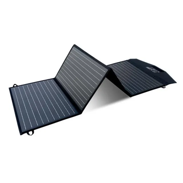 100W ETFE Foldable Solar Panel Portable Folding Panel Solar Charger Dual Output (USB Port + DC Output) 5V 12V Battery 1
